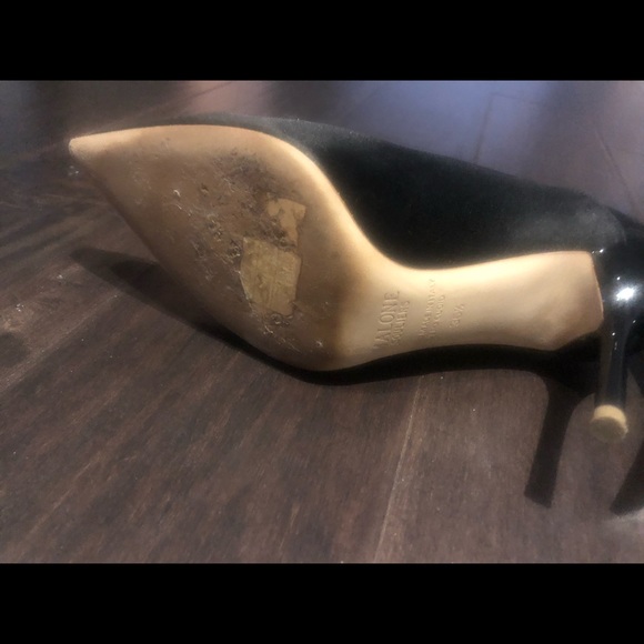 Malone Souliers Corina satin/patent black pumps - Picture 7 of 8